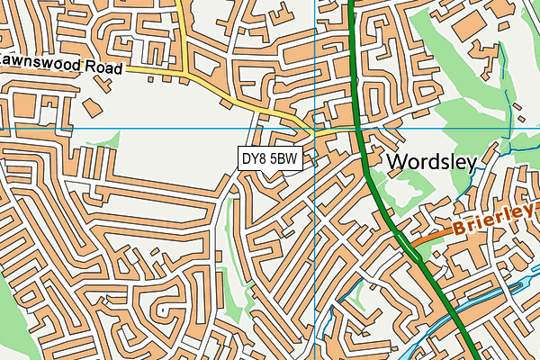 DY8 5BW map - OS VectorMap District (Ordnance Survey)