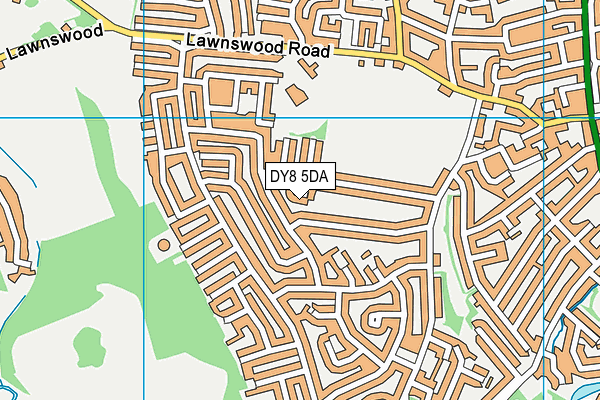 DY8 5DA map - OS VectorMap District (Ordnance Survey)
