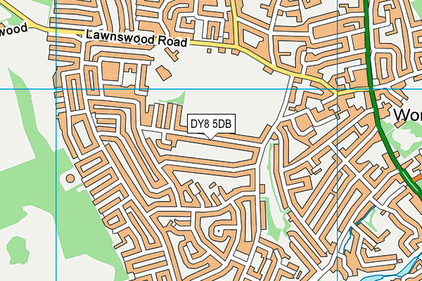 DY8 5DB map - OS VectorMap District (Ordnance Survey)