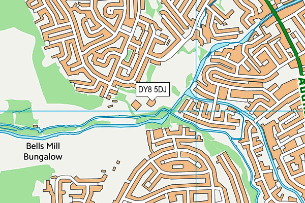 Ashwood Park Primary School map (DY8 5DJ) - OS VectorMap District (Ordnance Survey)