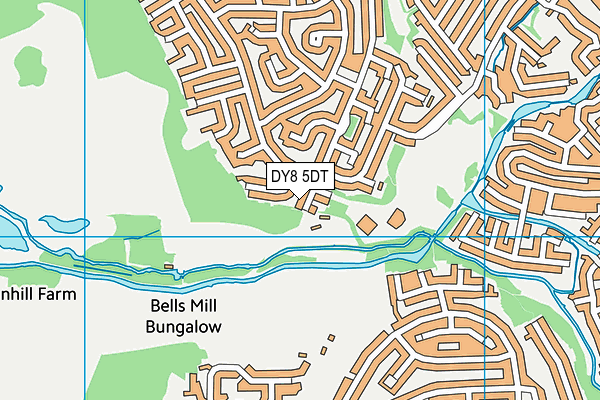 DY8 5DT map - OS VectorMap District (Ordnance Survey)