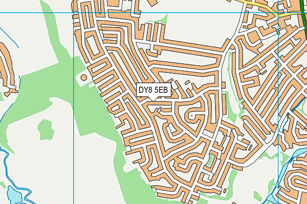 DY8 5EB map - OS VectorMap District (Ordnance Survey)