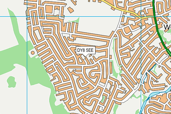 DY8 5EE map - OS VectorMap District (Ordnance Survey)