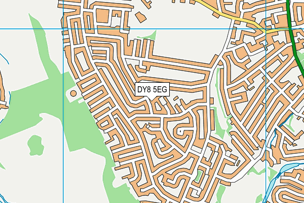 DY8 5EG map - OS VectorMap District (Ordnance Survey)