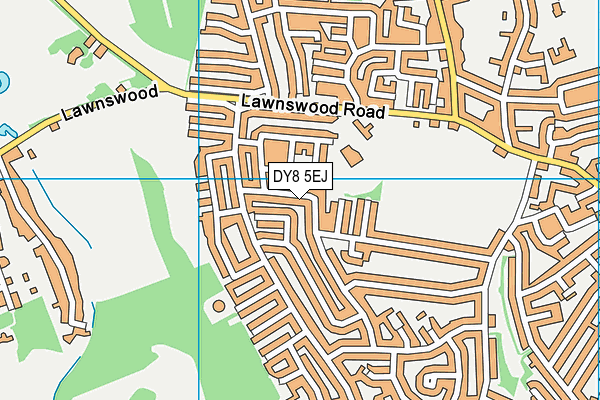 DY8 5EJ map - OS VectorMap District (Ordnance Survey)