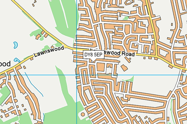 DY8 5EP map - OS VectorMap District (Ordnance Survey)