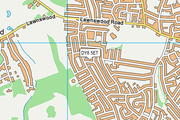 DY8 5ET map - OS VectorMap District (Ordnance Survey)