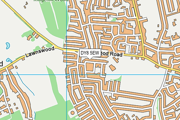 DY8 5EW map - OS VectorMap District (Ordnance Survey)