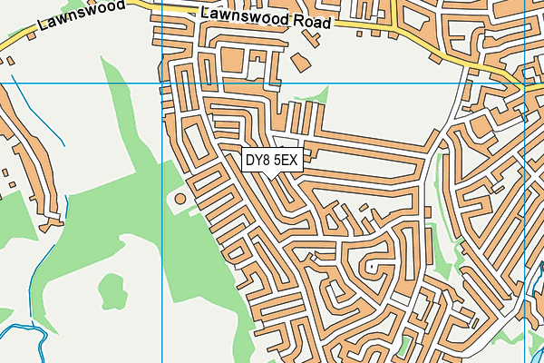 DY8 5EX map - OS VectorMap District (Ordnance Survey)