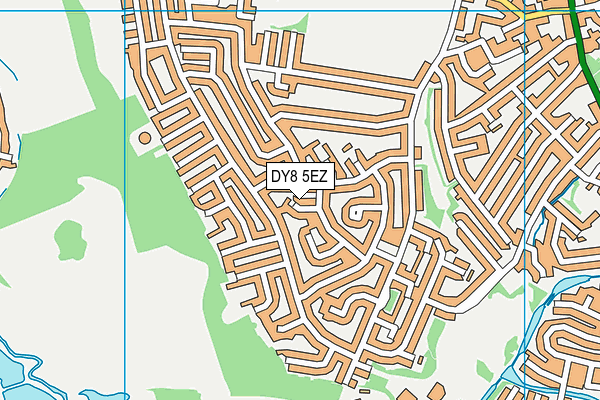 DY8 5EZ map - OS VectorMap District (Ordnance Survey)