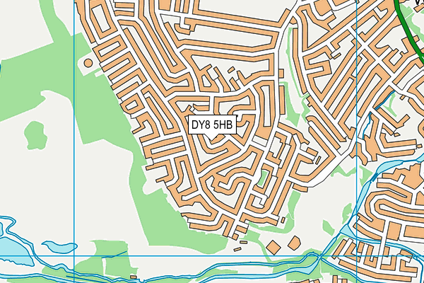 DY8 5HB map - OS VectorMap District (Ordnance Survey)