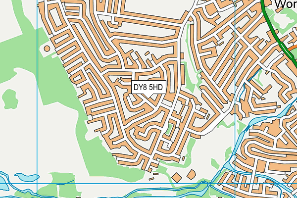DY8 5HD map - OS VectorMap District (Ordnance Survey)
