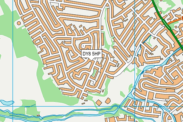 DY8 5HP map - OS VectorMap District (Ordnance Survey)