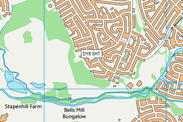 DY8 5HT map - OS VectorMap District (Ordnance Survey)