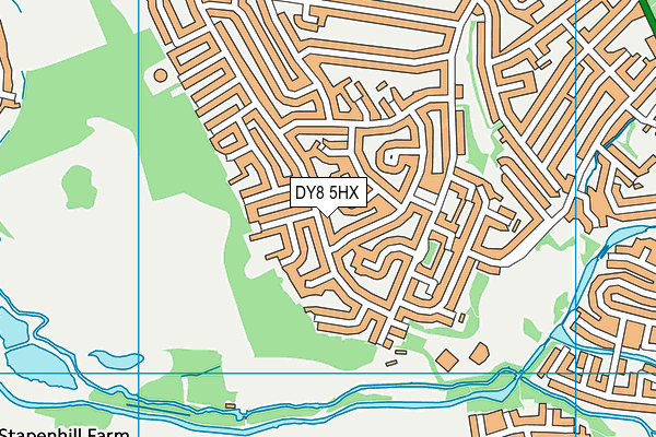 DY8 5HX map - OS VectorMap District (Ordnance Survey)