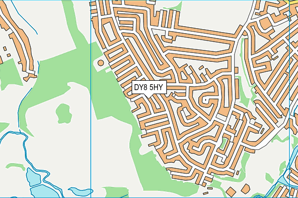 DY8 5HY map - OS VectorMap District (Ordnance Survey)