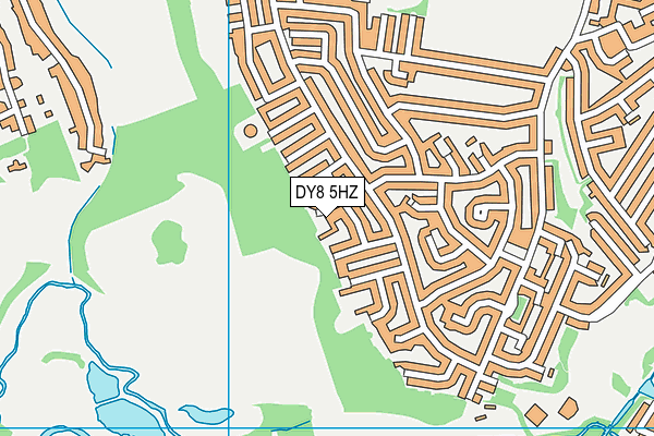 DY8 5HZ map - OS VectorMap District (Ordnance Survey)