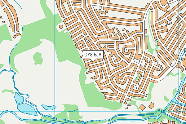 DY8 5JA map - OS VectorMap District (Ordnance Survey)