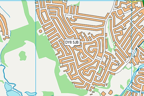 DY8 5JB map - OS VectorMap District (Ordnance Survey)