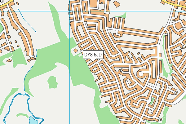 DY8 5JD map - OS VectorMap District (Ordnance Survey)