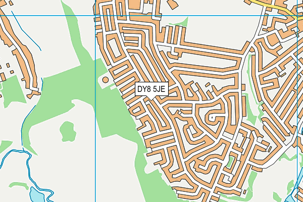 DY8 5JE map - OS VectorMap District (Ordnance Survey)