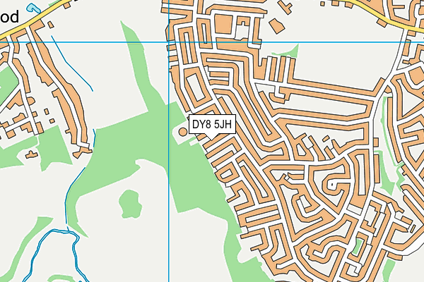 DY8 5JH map - OS VectorMap District (Ordnance Survey)
