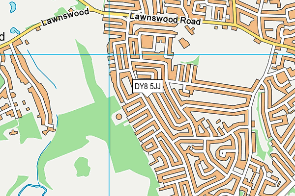 DY8 5JJ map - OS VectorMap District (Ordnance Survey)