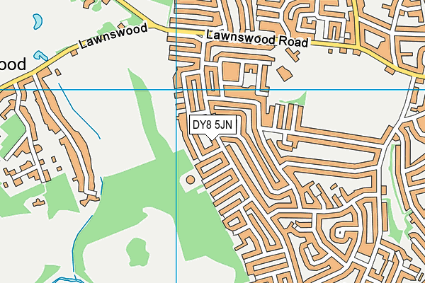 DY8 5JN map - OS VectorMap District (Ordnance Survey)
