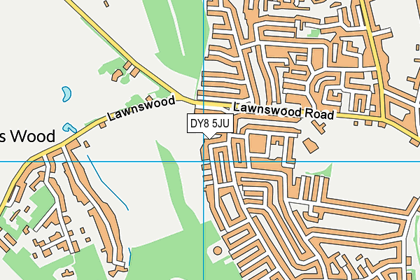 DY8 5JU map - OS VectorMap District (Ordnance Survey)