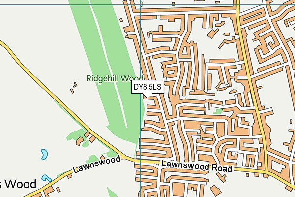 DY8 5LS map - OS VectorMap District (Ordnance Survey)