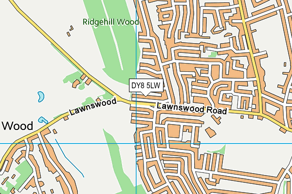 DY8 5LW map - OS VectorMap District (Ordnance Survey)