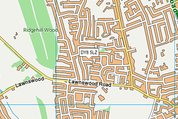 DY8 5LZ map - OS VectorMap District (Ordnance Survey)