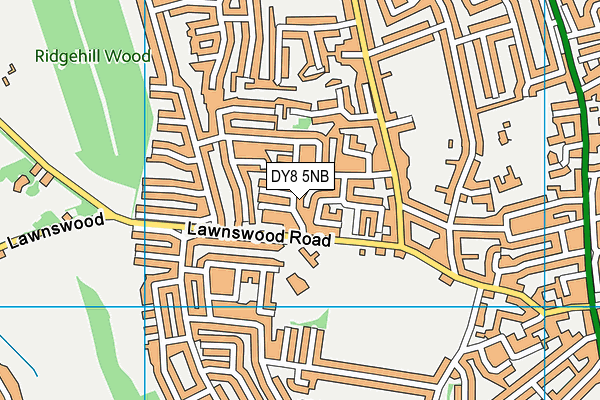 DY8 5NB map - OS VectorMap District (Ordnance Survey)