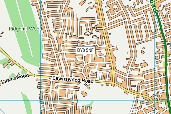 DY8 5NF map - OS VectorMap District (Ordnance Survey)