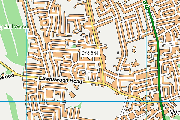 DY8 5NJ map - OS VectorMap District (Ordnance Survey)