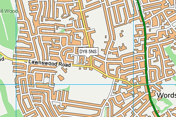 DY8 5NS map - OS VectorMap District (Ordnance Survey)