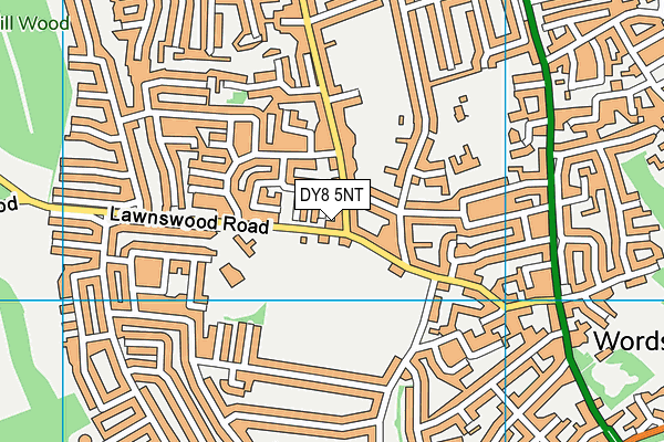 DY8 5NT map - OS VectorMap District (Ordnance Survey)