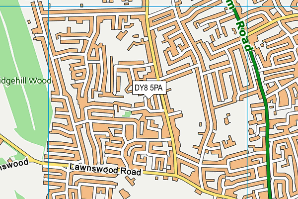 DY8 5PA map - OS VectorMap District (Ordnance Survey)