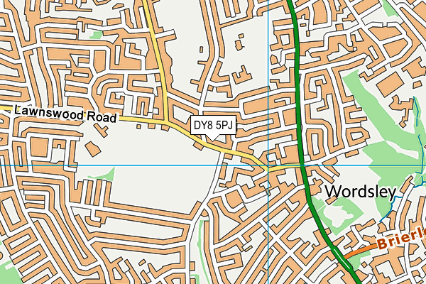 DY8 5PJ map - OS VectorMap District (Ordnance Survey)