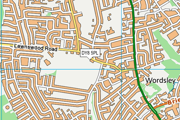 DY8 5PL map - OS VectorMap District (Ordnance Survey)