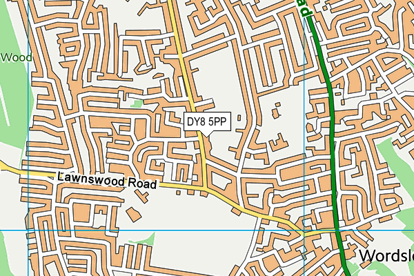 DY8 5PP map - OS VectorMap District (Ordnance Survey)