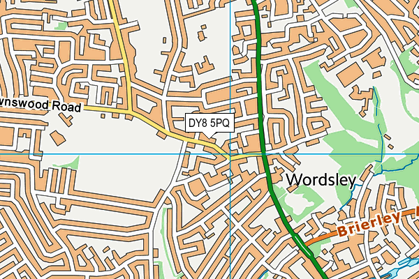 DY8 5PQ map - OS VectorMap District (Ordnance Survey)