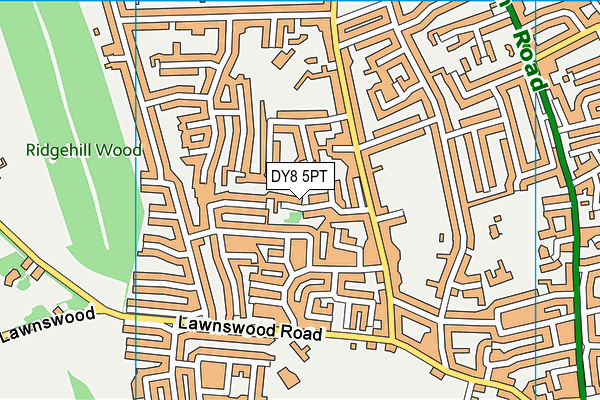 DY8 5PT map - OS VectorMap District (Ordnance Survey)