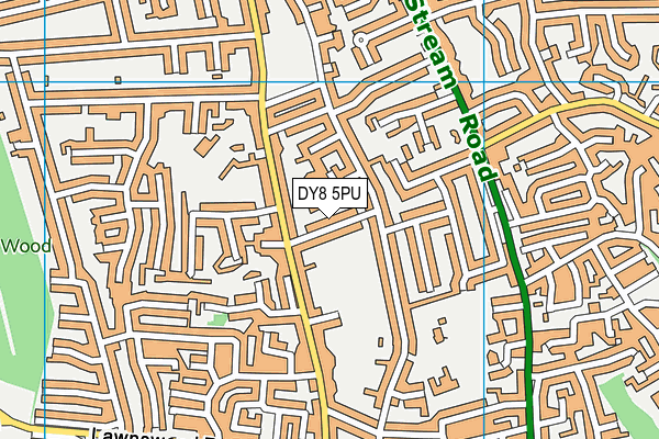 DY8 5PU map - OS VectorMap District (Ordnance Survey)
