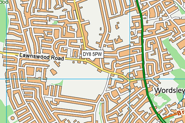DY8 5PW map - OS VectorMap District (Ordnance Survey)