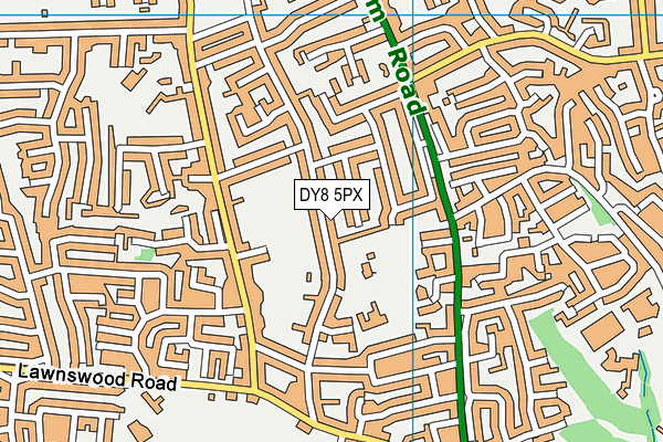 DY8 5PX map - OS VectorMap District (Ordnance Survey)