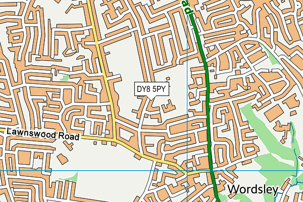 DY8 5PY map - OS VectorMap District (Ordnance Survey)
