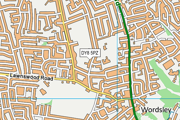 DY8 5PZ map - OS VectorMap District (Ordnance Survey)