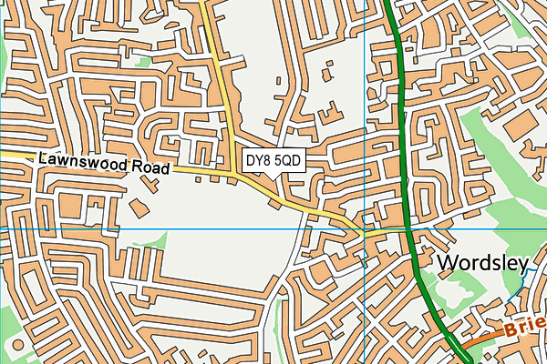 DY8 5QD map - OS VectorMap District (Ordnance Survey)