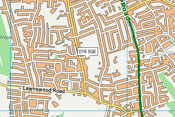 DY8 5QE map - OS VectorMap District (Ordnance Survey)